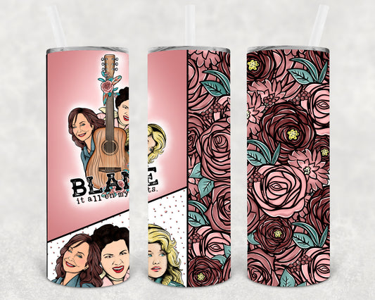 Blame it All on My Roots 20 oz Skinny Tumbler