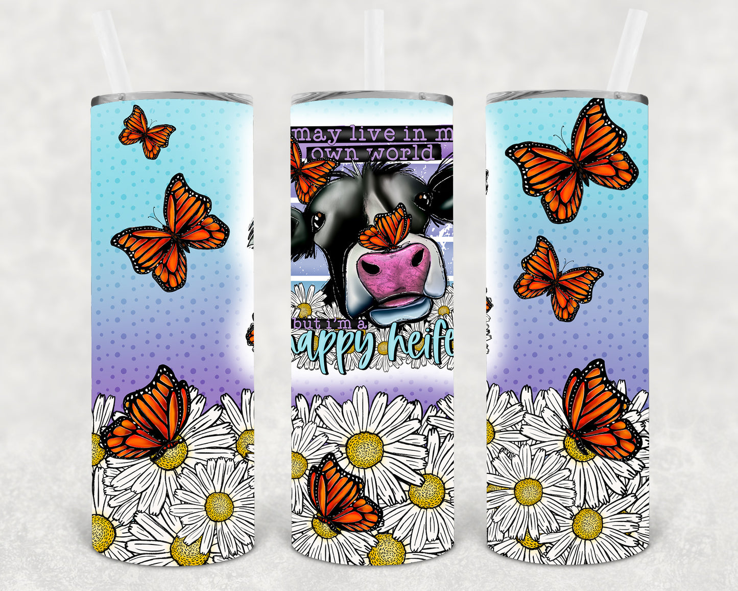 I May Live in My Own World 20 oz Skinny Tumbler