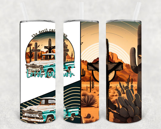 But the Lord Has Won 20 oz Skinny Tumbler