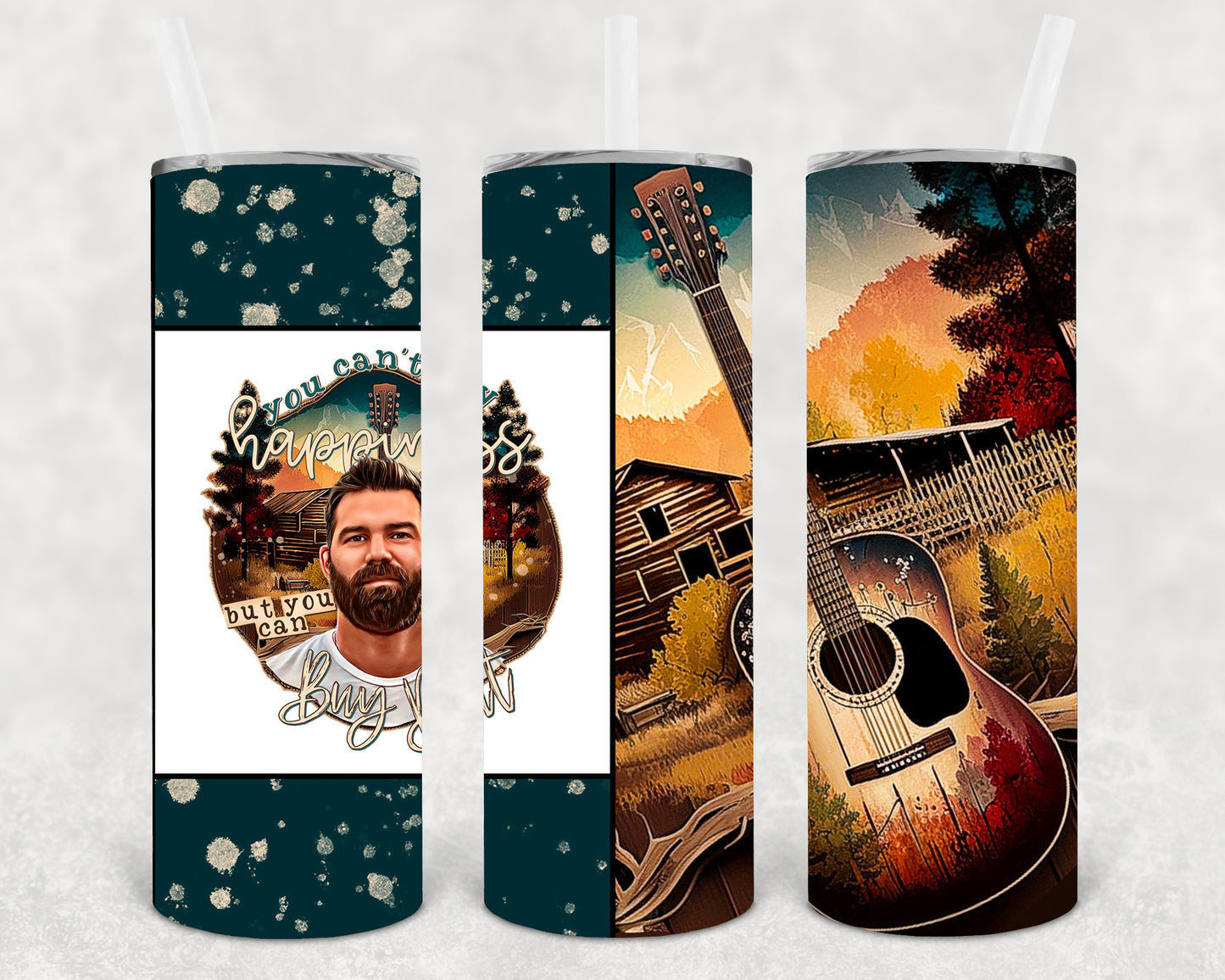 You Can't Buy Happiness 20 oz Skinny Tumbler