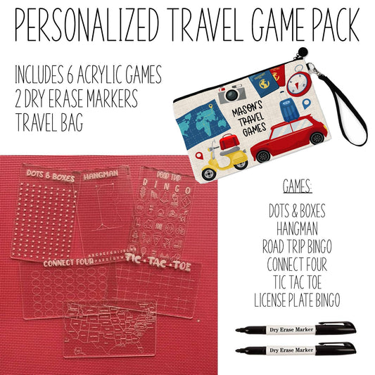 Personalized Travel Game Pack Kids