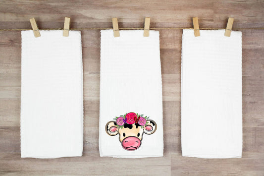 Valentine Cow Hand Towel