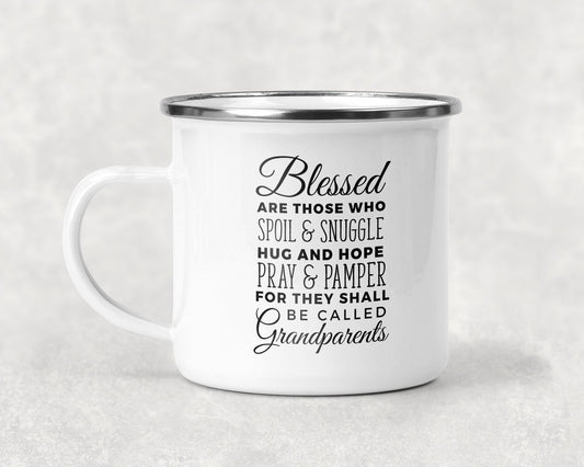 For They Shall Be Called Grandparents Mug Coffee