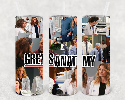 Greys Anatomy 20 Oz Skinny Tumbler