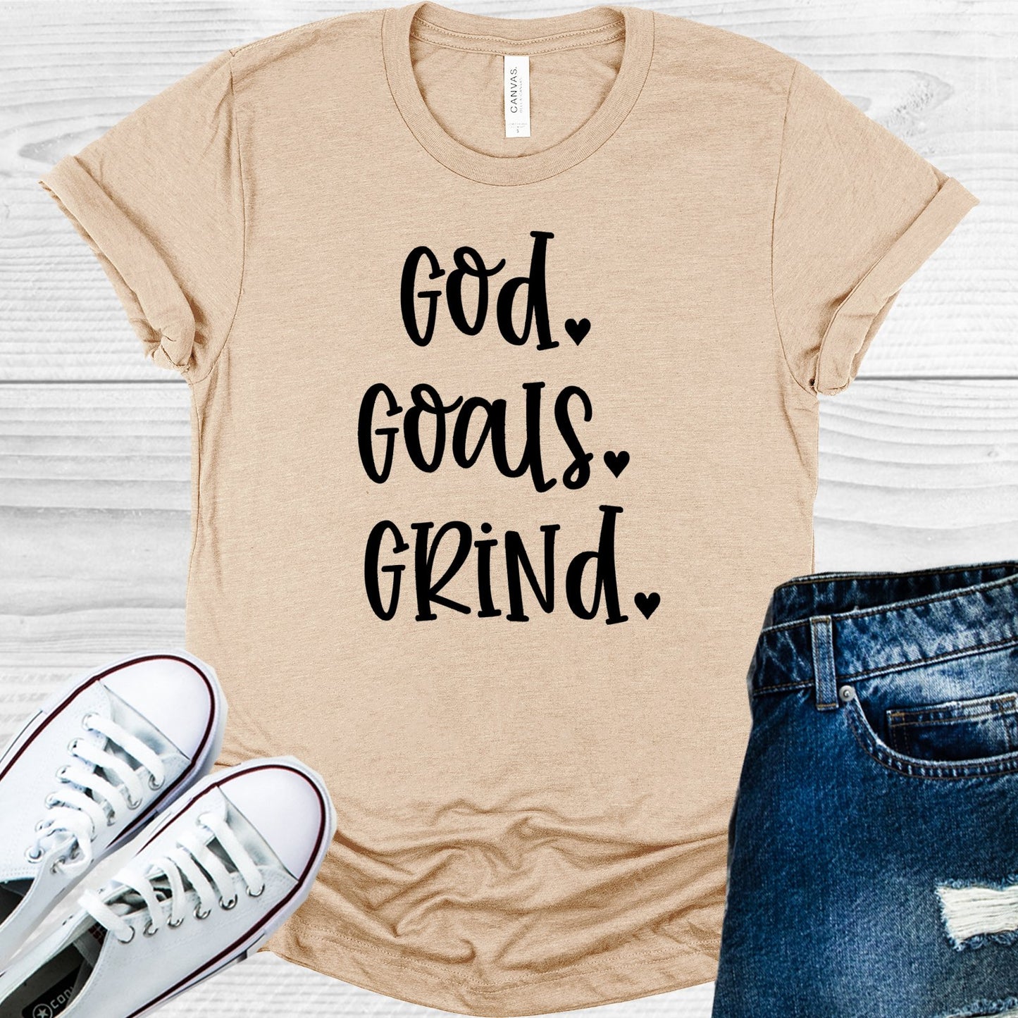 God Goals Grind Graphic Tee Graphic Tee
