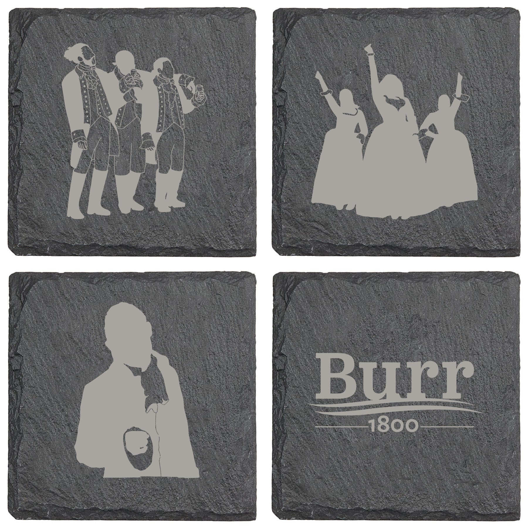 Burr 1800 Slate Coaster