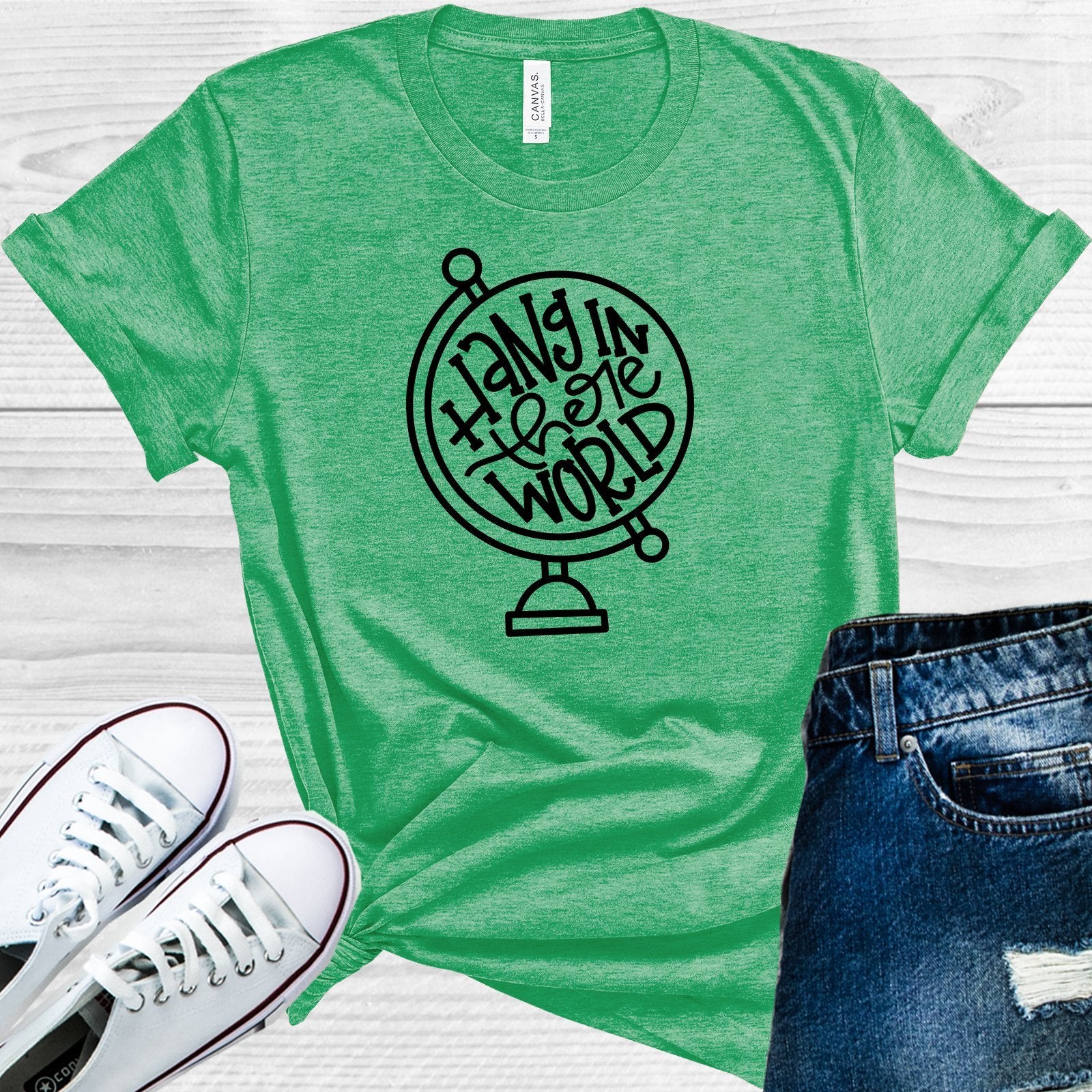 Hang In There World Graphic Tee Graphic Tee