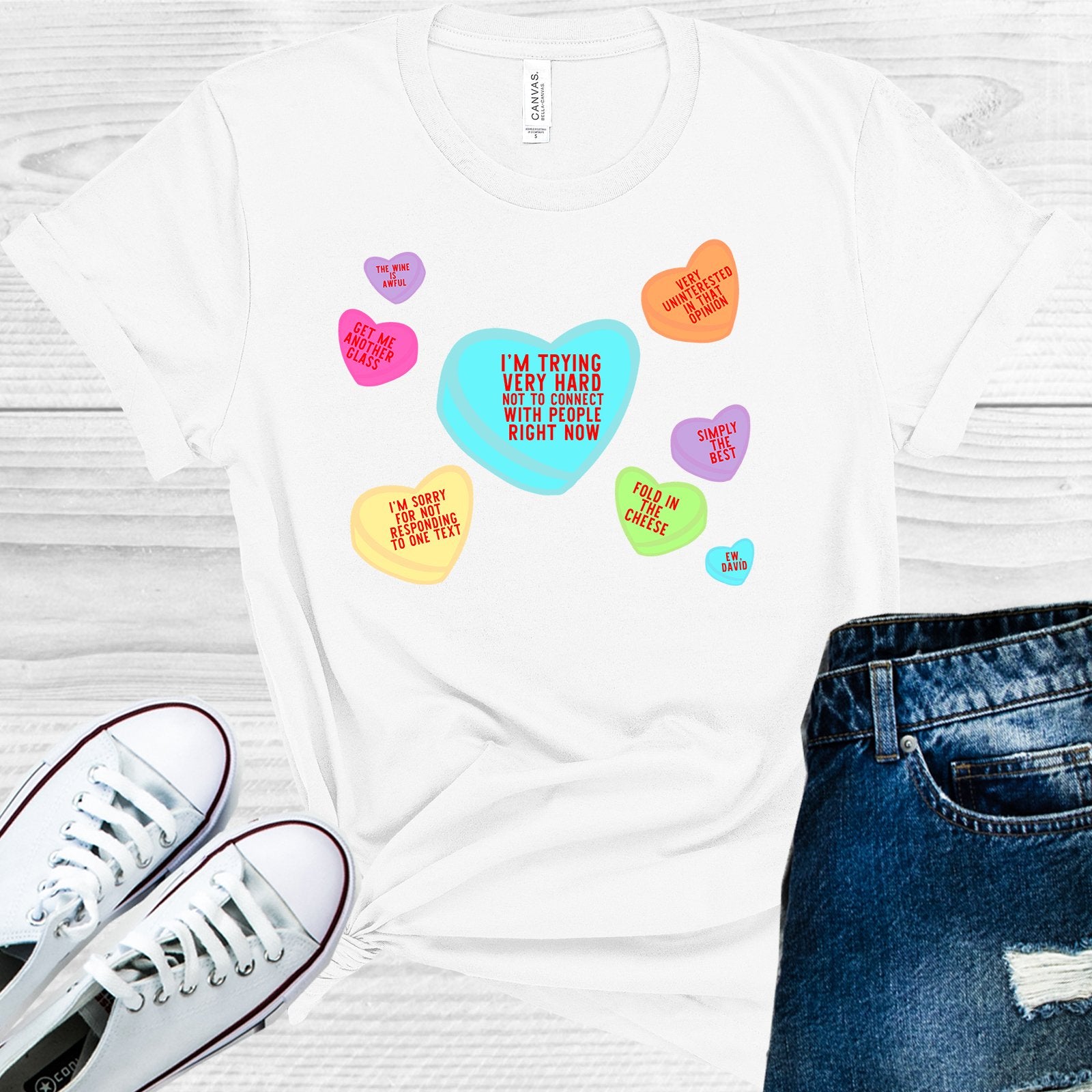 Schitts Creek Valentine Hearts Graphic Tee Graphic Tee