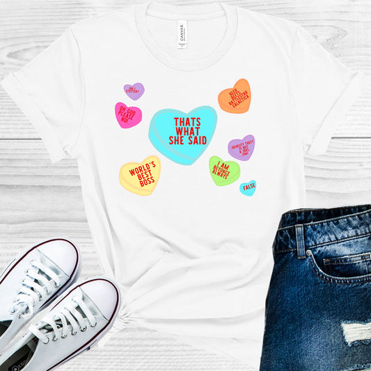 The Office Valentine Hearts Graphic Tee Graphic Tee