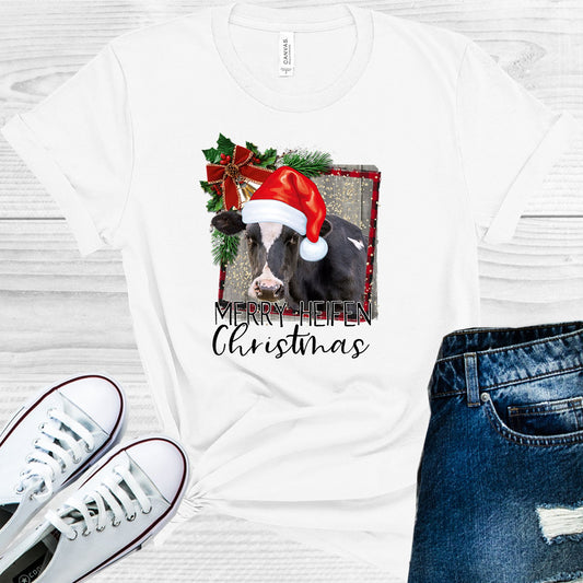 Merry Heifen Christmas Graphic Tee Graphic Tee