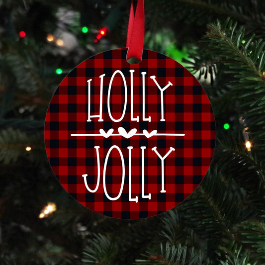 Holly Jolly Christmas Ornament