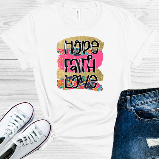 Hope Faith Love Graphic Tee Graphic Tee