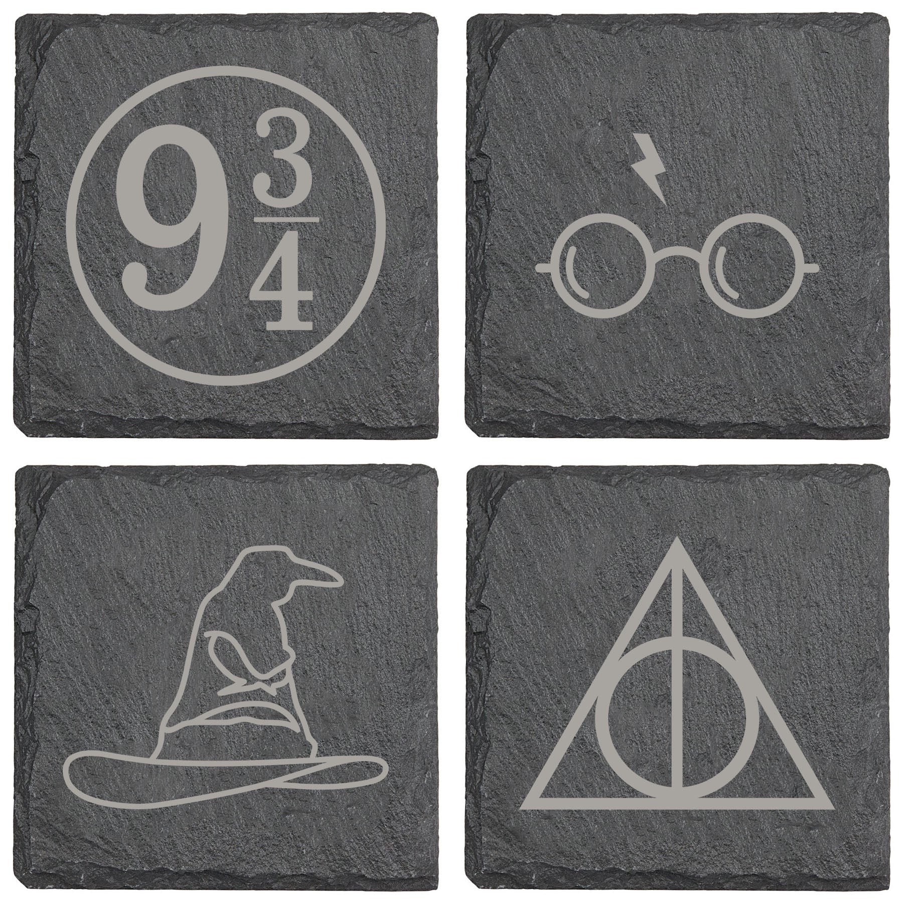 Harry Potter Deathly Hallows Slate Coaster