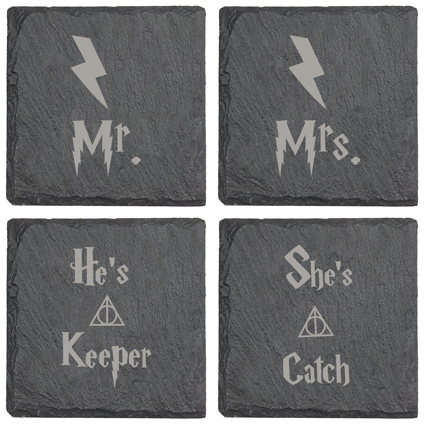 Harry Potter Hes A Keeper Slate Coaster