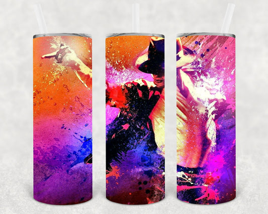 Michael Jackson 20 Oz Skinny Tumbler