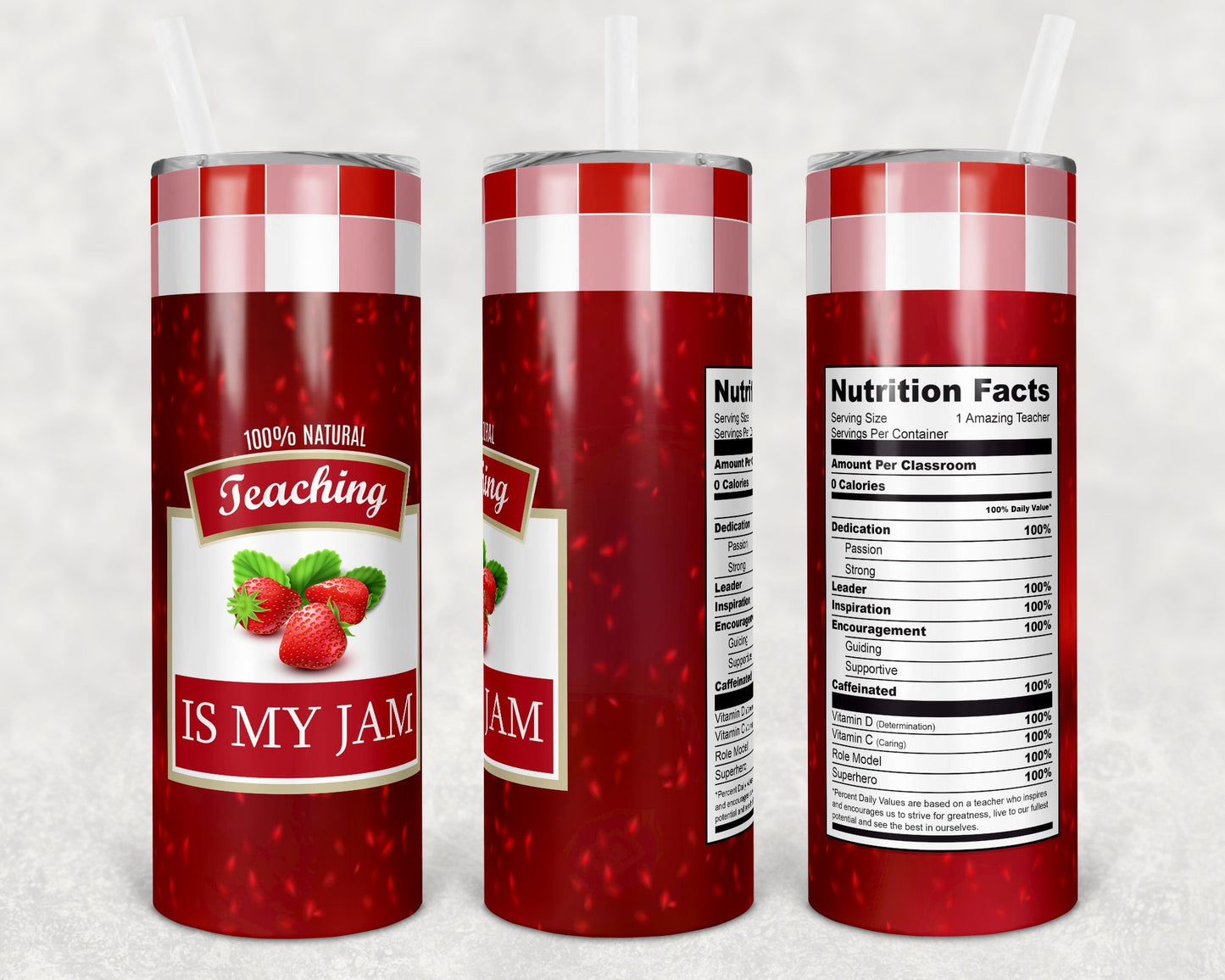 Teaching Is My Jam 20 Oz Skinny Tumbler