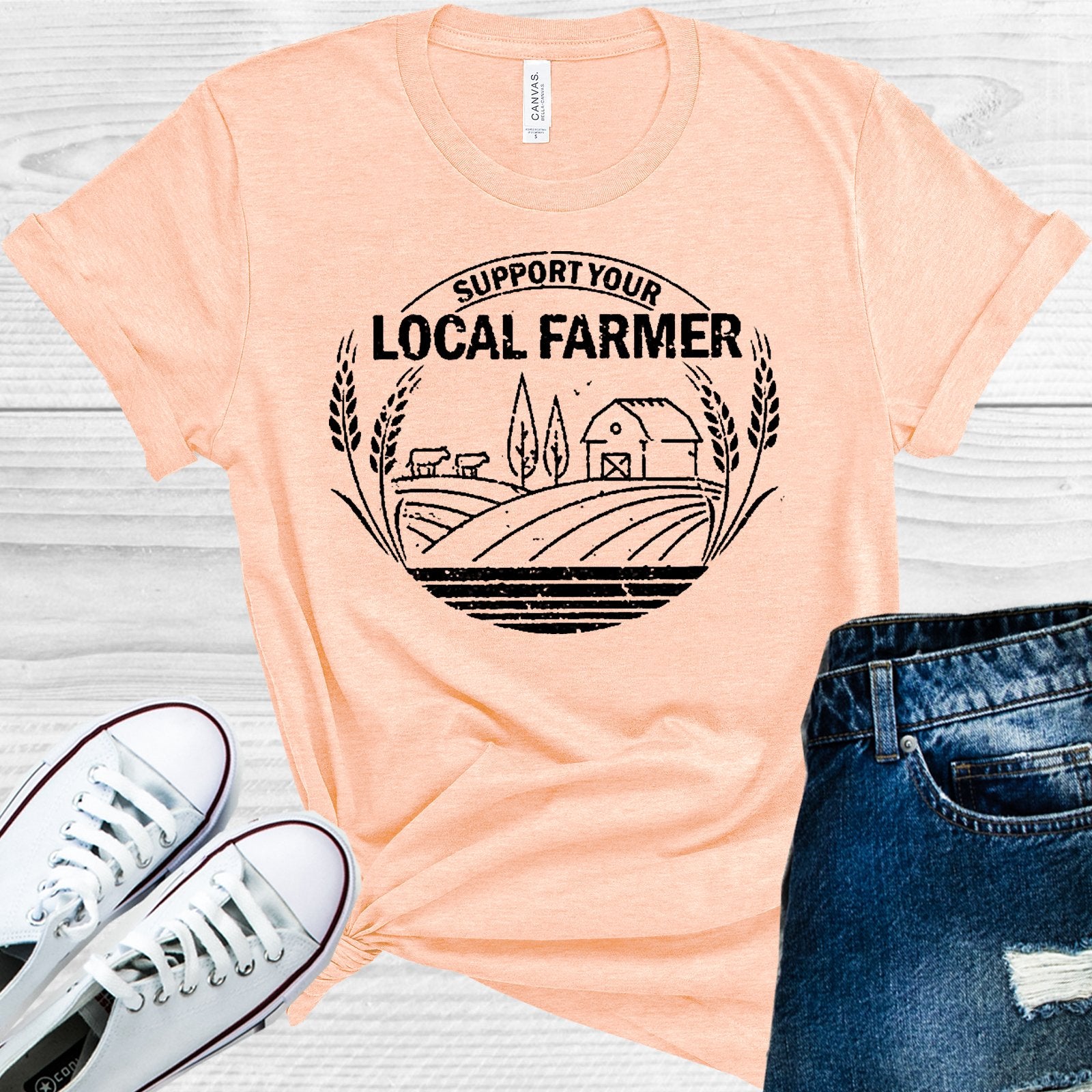 Support Your Local Farmer Graphic Tee Graphic Tee