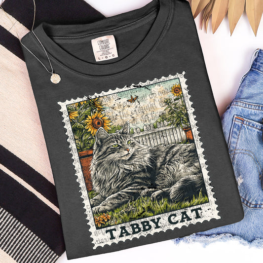 Tabby Cat Graphic Tee
