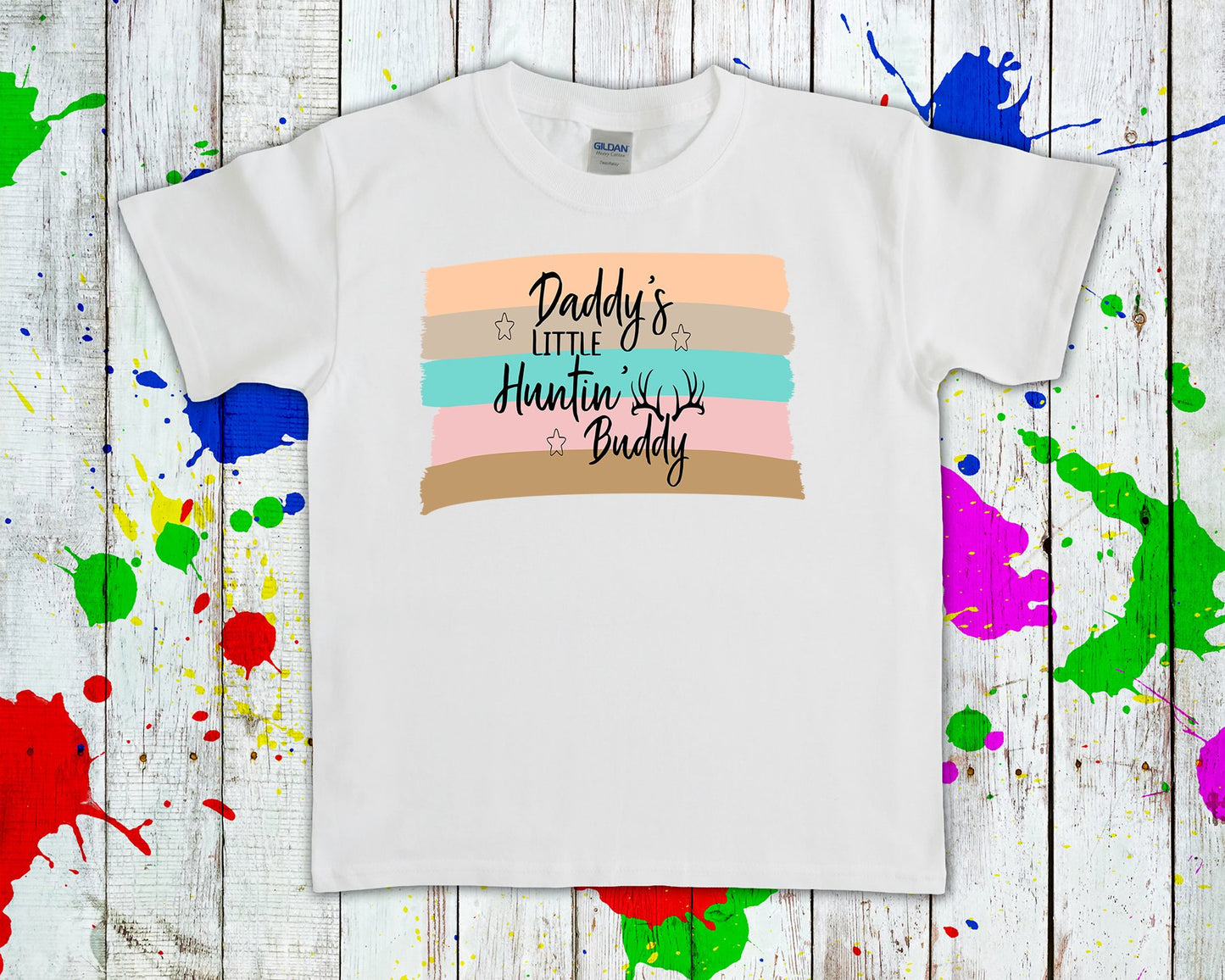 Daddys Little Huntin Buddy Graphic Tee Graphic Tee
