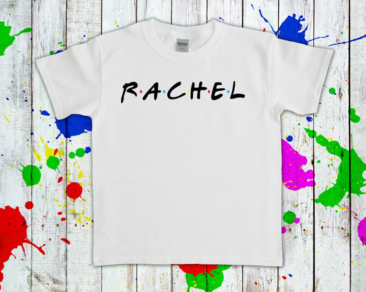 Personalized Friends Theme Name Graphic Tee Graphic Tee
