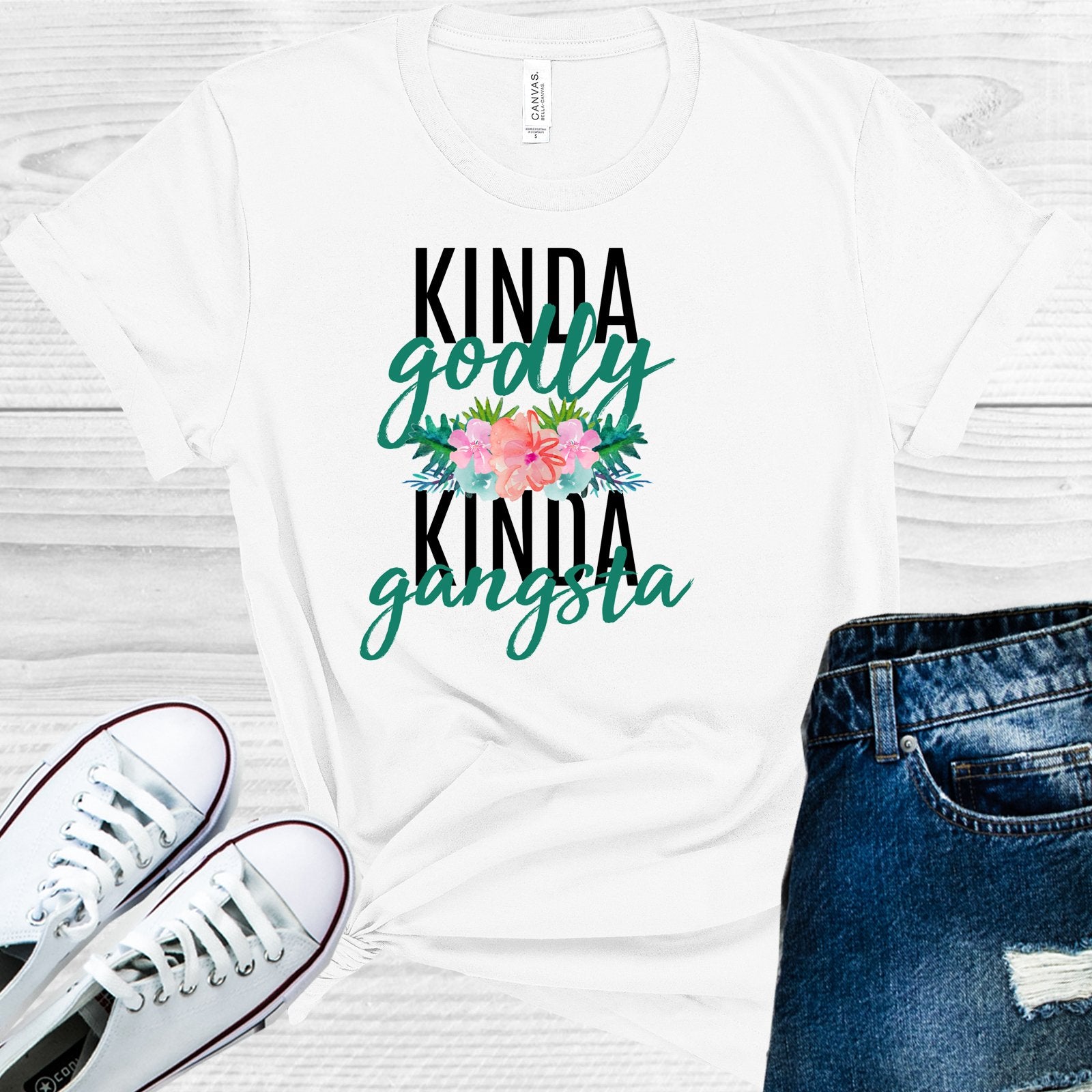 Kinda Godly Gangsta Graphic Tee Graphic Tee