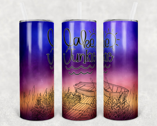 Lake Junkie 20 Oz Skinny Tumbler