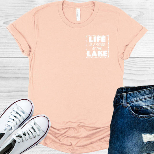 Life Is Better At The Lake Pocket Graphic Tee Graphic Tee