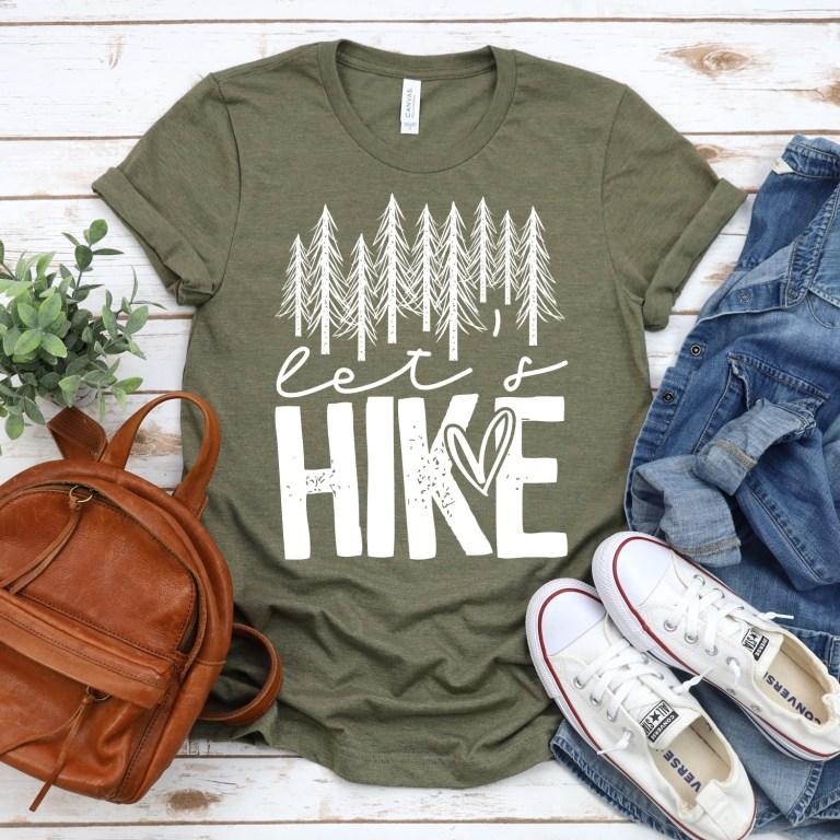 Lets Hike Graphic Tee Graphic Tee