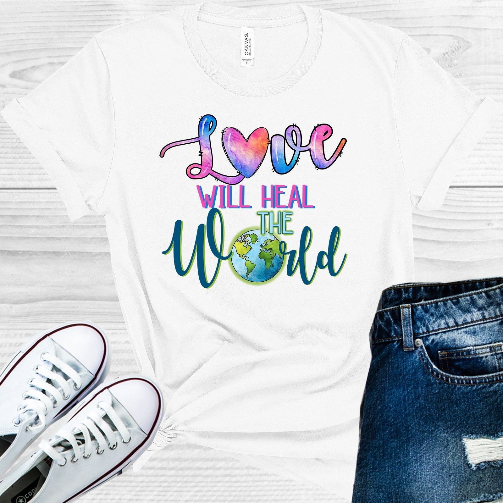 Love Will Heal The World Graphic Tee Graphic Tee