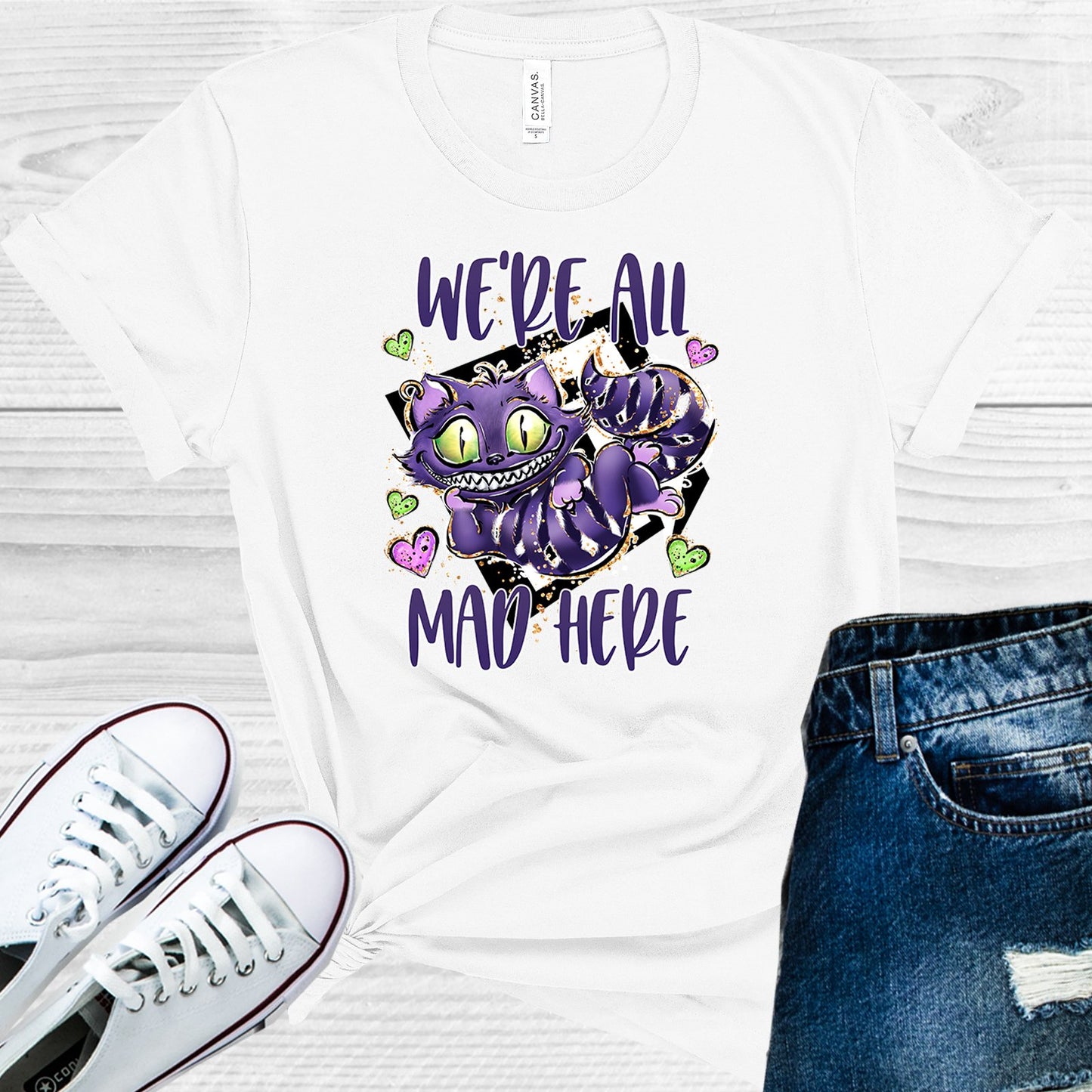 Were All Mad Here Graphic Tee Graphic Tee