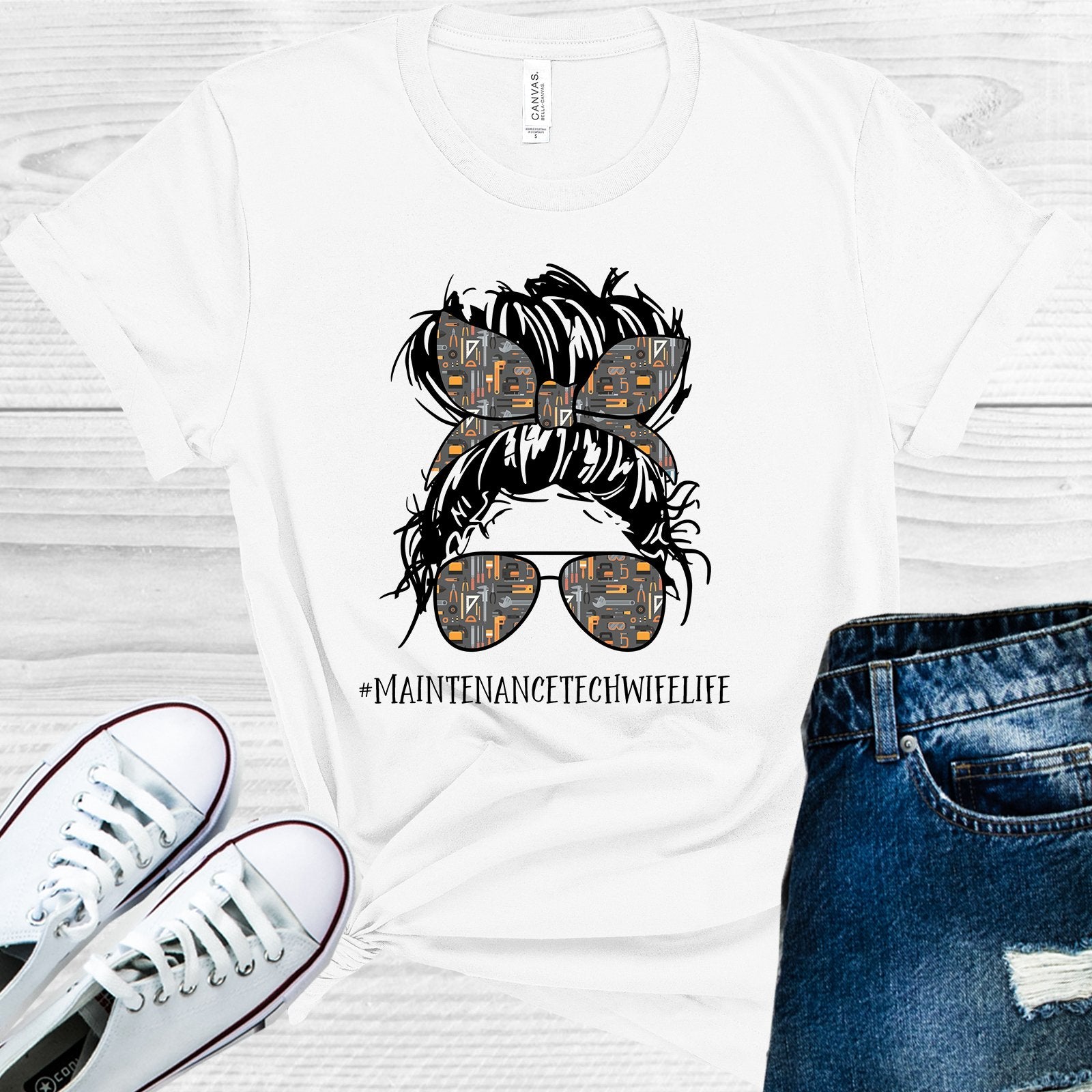 Maintenance Tech Wife Life #maintenancetechwifelife Graphic Tee Graphic Tee