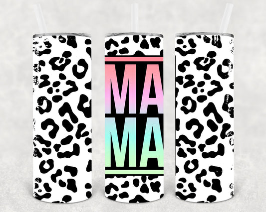 Leopard Mama 20 Oz Skinny Tumbler
