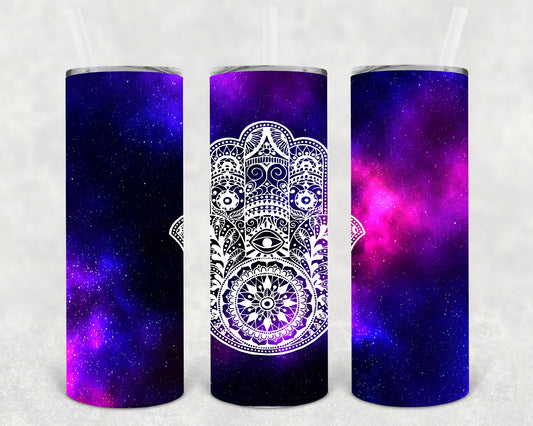 Mandala Hand 20 Oz Skinny Tumbler