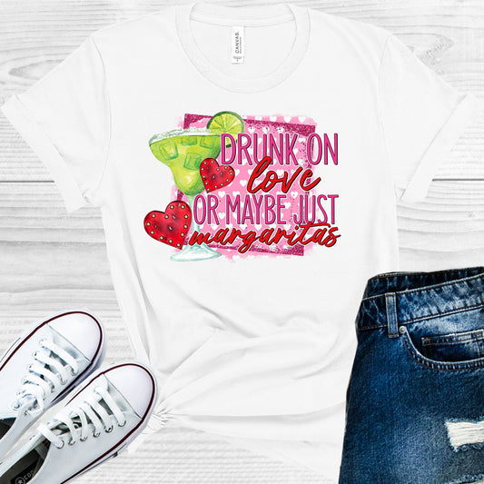 Drunk On Love Or Maybe Just Margaritas Graphic Tee Graphic Tee