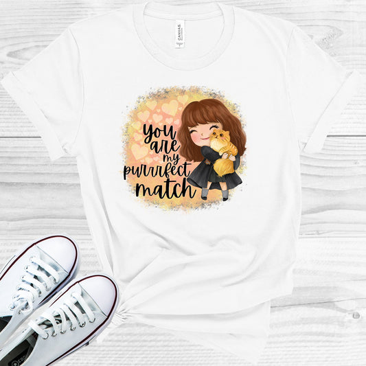 You Are My Purrrfect Match Graphic Tee Graphic Tee