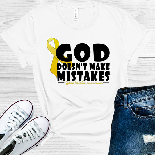 God Doesnt Make Mistakes Spina Bifida Awareness Graphic Tee Graphic Tee