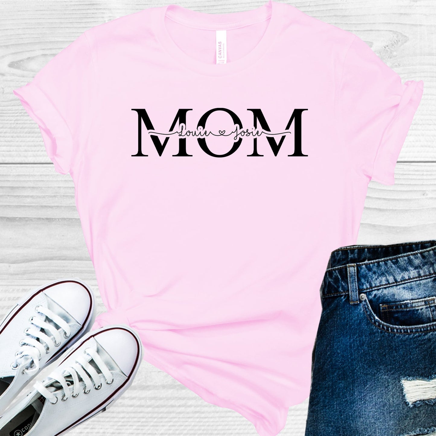 Personalized Mom Graphic Tee Graphic Tee