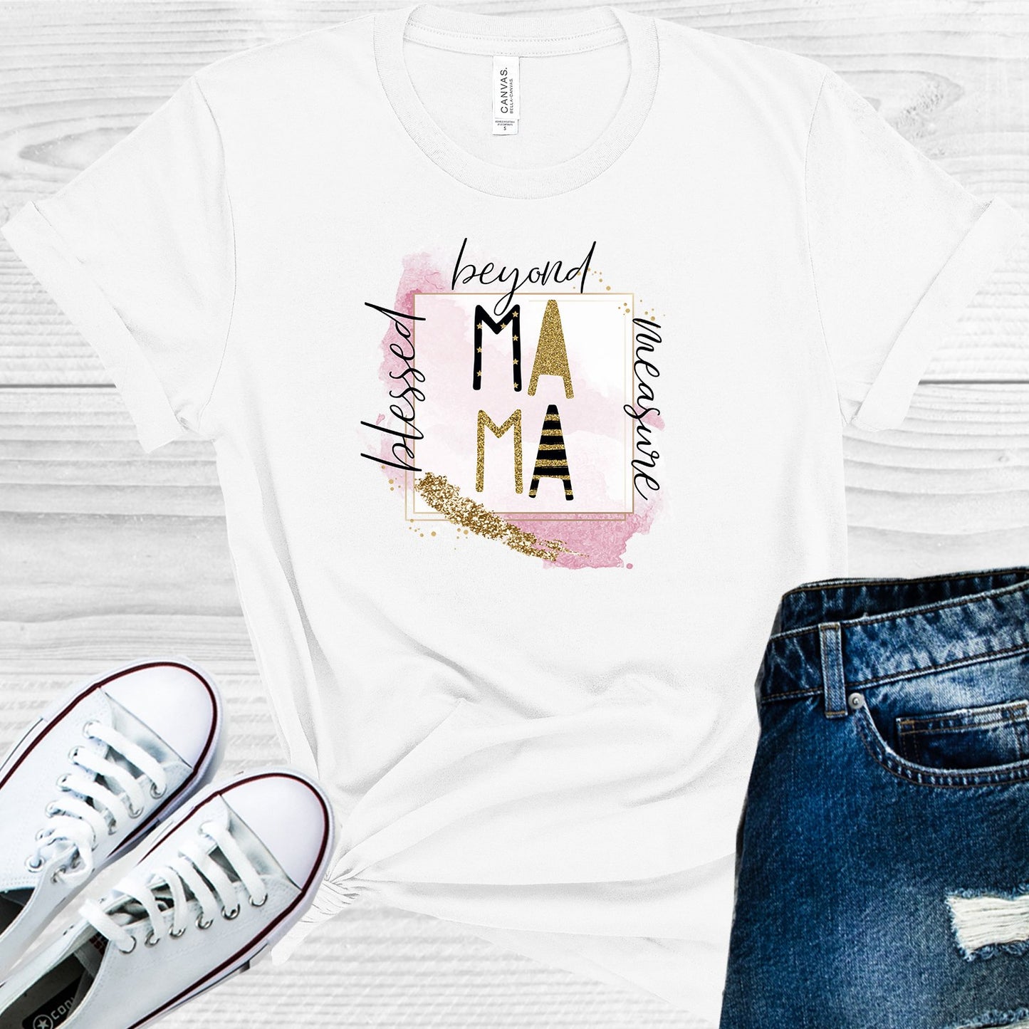 Mama Blessed Beyond Measure Graphic Tee Graphic Tee