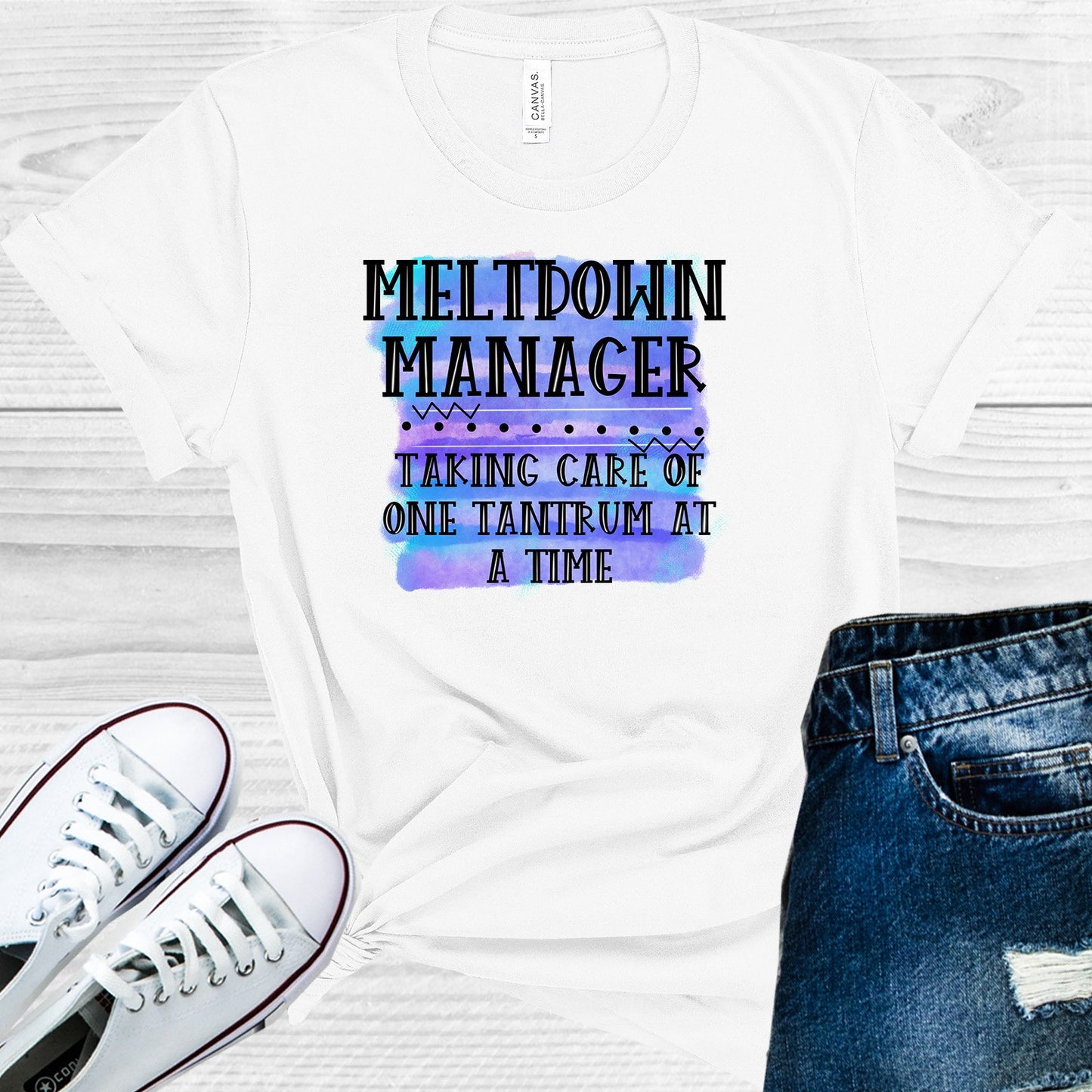 Meltdown Manager Taking Care Of One Tantrum At A Time Graphic Tee Graphic Tee