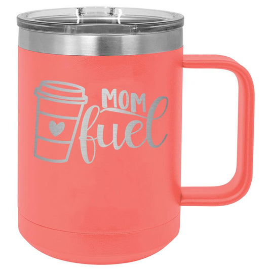 Mom Fuel 15 Oz Polar Camel Coffee Mug With Sliding Lid