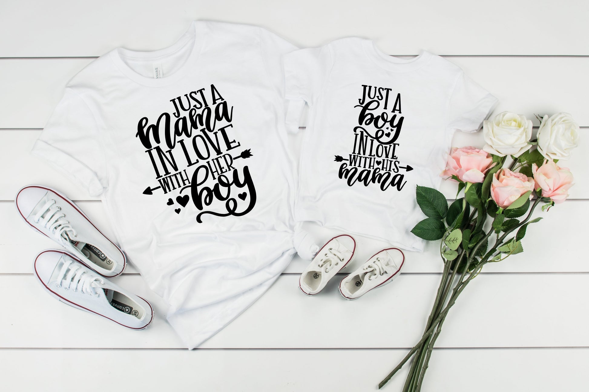 Just A Boy In Love With His Mama Graphic Tee Graphic Tee