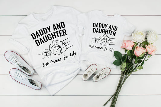 Daddy And Daughter Best Friends For Life Graphic Tee Graphic Tee