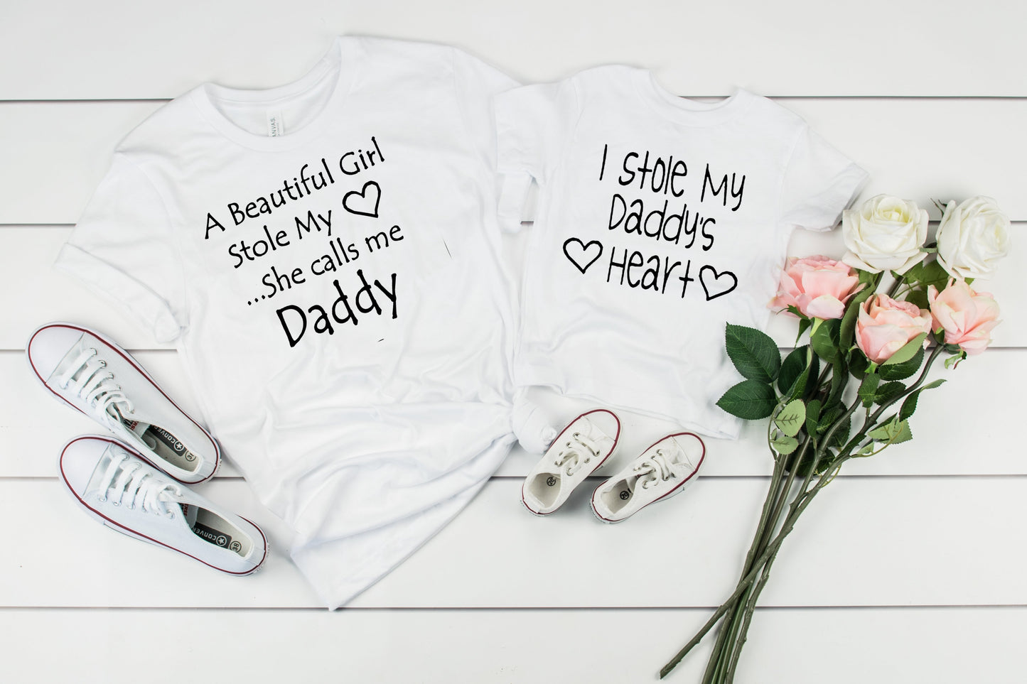 A Beautiful Girl Stole My Heart ... She Calls Me Daddy Graphic Tee Graphic Tee