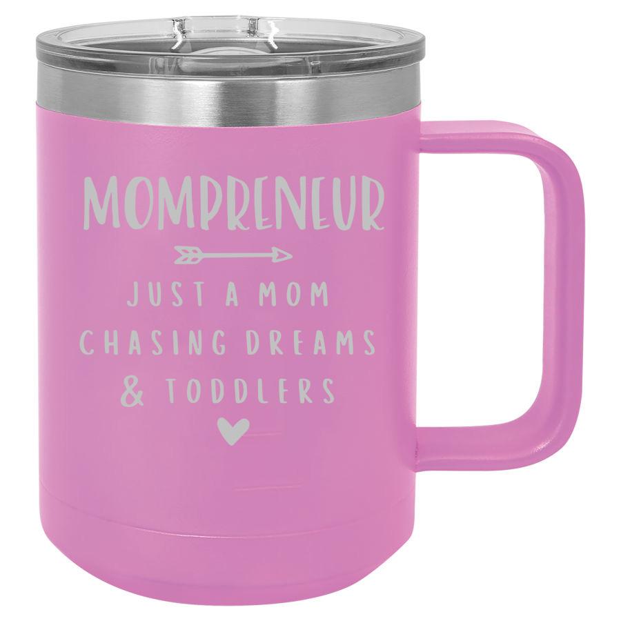 Mompreneur 15 Oz Polar Camel Coffee Mug With Sliding Lid