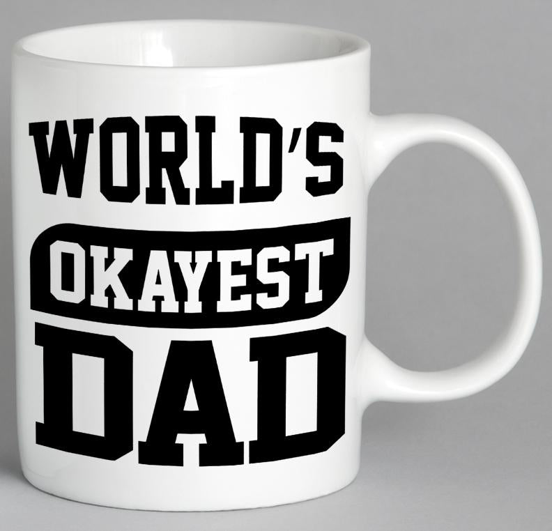 Worlds Okayest Dad Jokes Mug Coffee