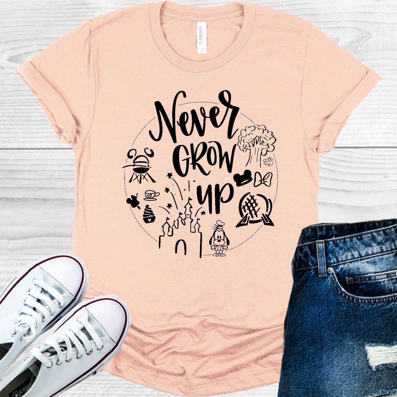 Never Grow Up Graphic Tee Graphic Tee