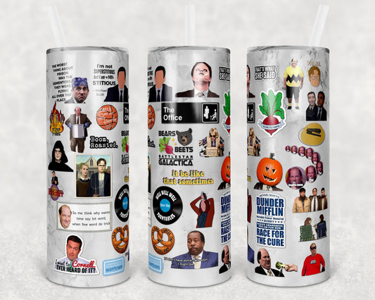 The Office 20 Oz Skinny Tumbler