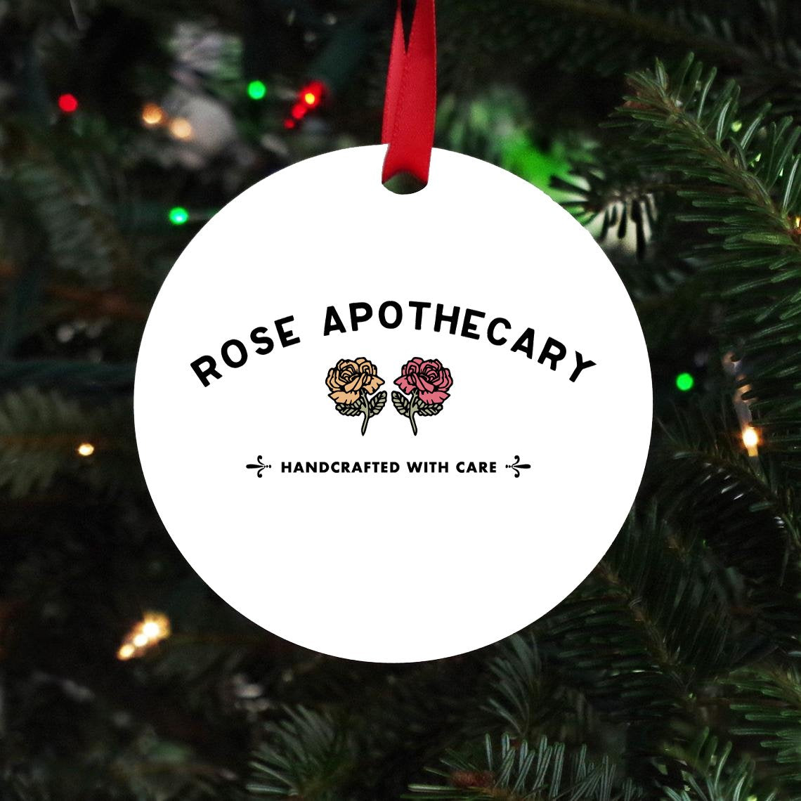 Rose Apothecary Christmas Ornament