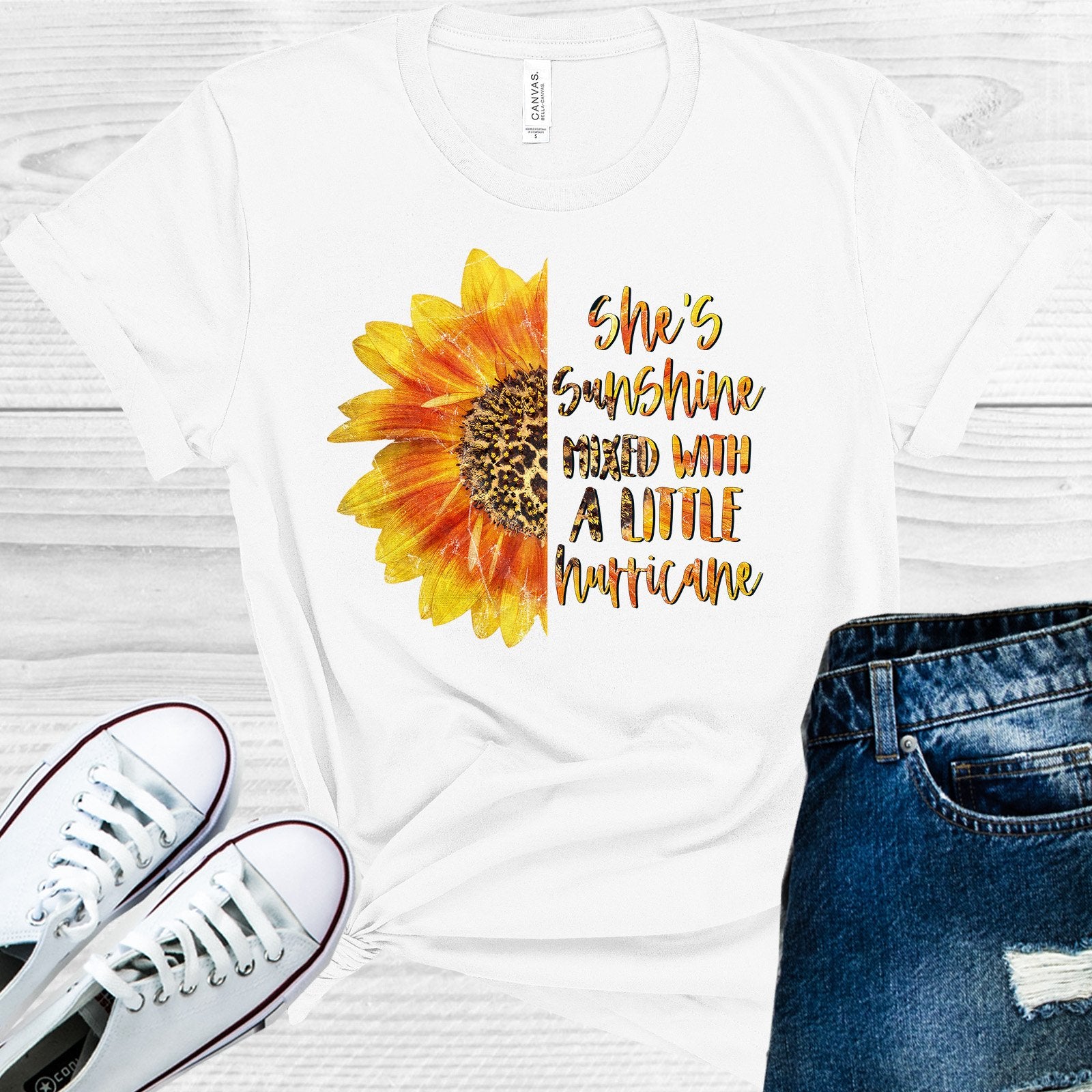 Shes Sunshine Mixed With A Little Hurricane Graphic Tee Graphic Tee