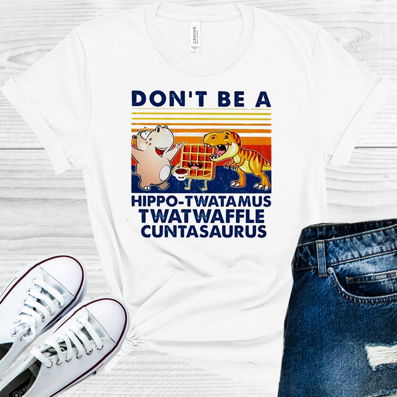 Dont Be A Hippo-Twatamus Twatwaffle Cuntasaurus Graphic Tee Graphic Tee